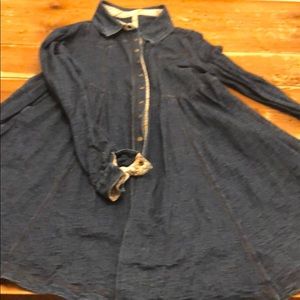 Free People Cotton Stretch Denim Dress/Top